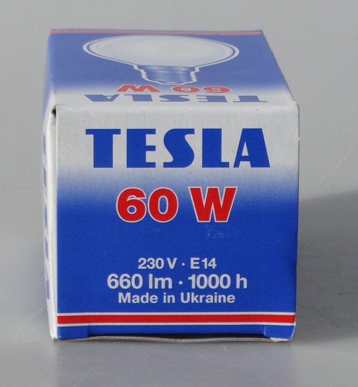 Žárovka značky TESLA. 60W 230V