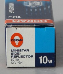 Halogenová žárovka značky OSRAM „MINISTAR SIDE“ 10W 12V