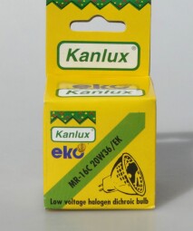 Žárovka typu MR16  20W 12V