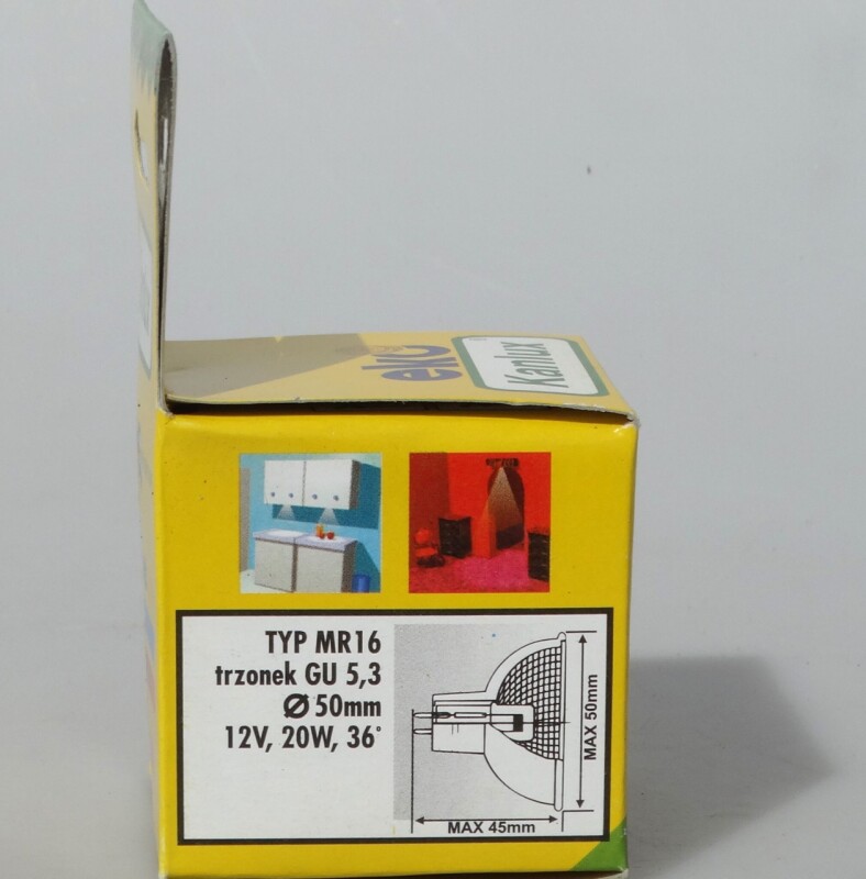 Žárovka typu MR16  20W 12V