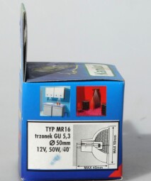 Žárovka typu MR16 50W 12V