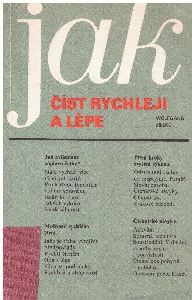 Jak číst rychleji a lépe od Wolfgang Zielke