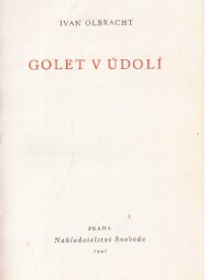 Golet v údolí od Ivan Olbracht 