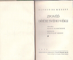 Zpověď dítěte svého věku od Alfred de Musset