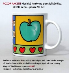 Klasické hrnky na domácí kávičku.