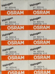 Halogenová žárovka Osram 4V 500Mn A