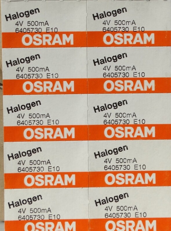 Halogenová žárovka Osram 4V 500Mn A