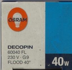 Halogenová žárovka Decopin 40W 230V