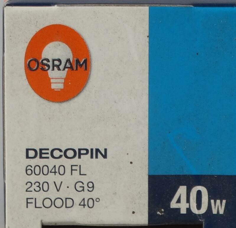 Halogenová žárovka Decopin 40W 230V