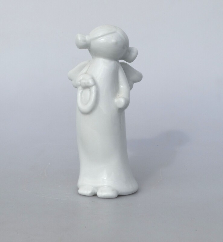 Dekorace - andělíček, porcelán