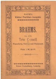 Brahms Trio C- moll
