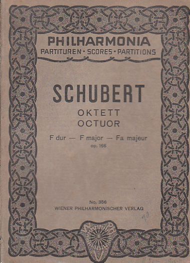 Philharmonia-partturen SCHUBERT No 356