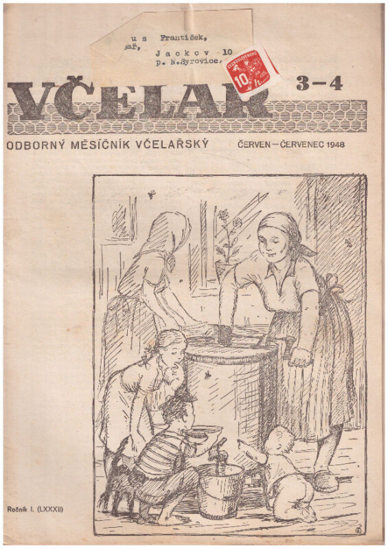 Včelař odborný měsíčník včelařský 1948