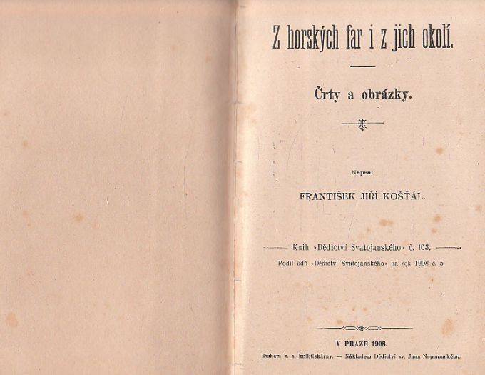 Z horských far i z jich okolí od František Jiří Košťál