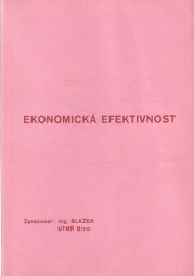 Ekonomická efektivnost od Ing BLAŽEK