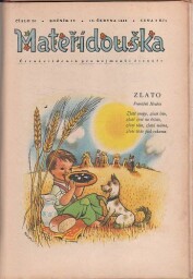 Mateřidouška, časopis pro nejmenší. Svázané časopisy ročník 1947 až 1948.