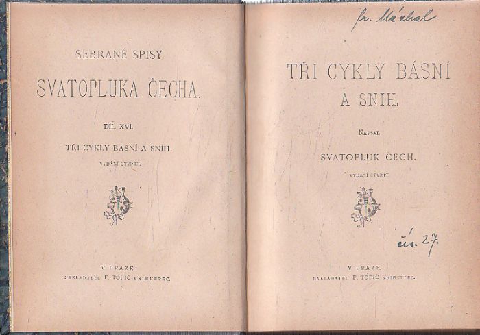 Tři cykly básní a sníh od Svatopluk Čech